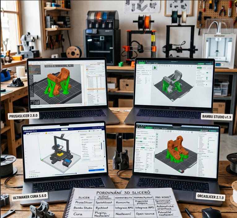 Slicer: PrusaSlicer vs. Cura vs. Bambu image