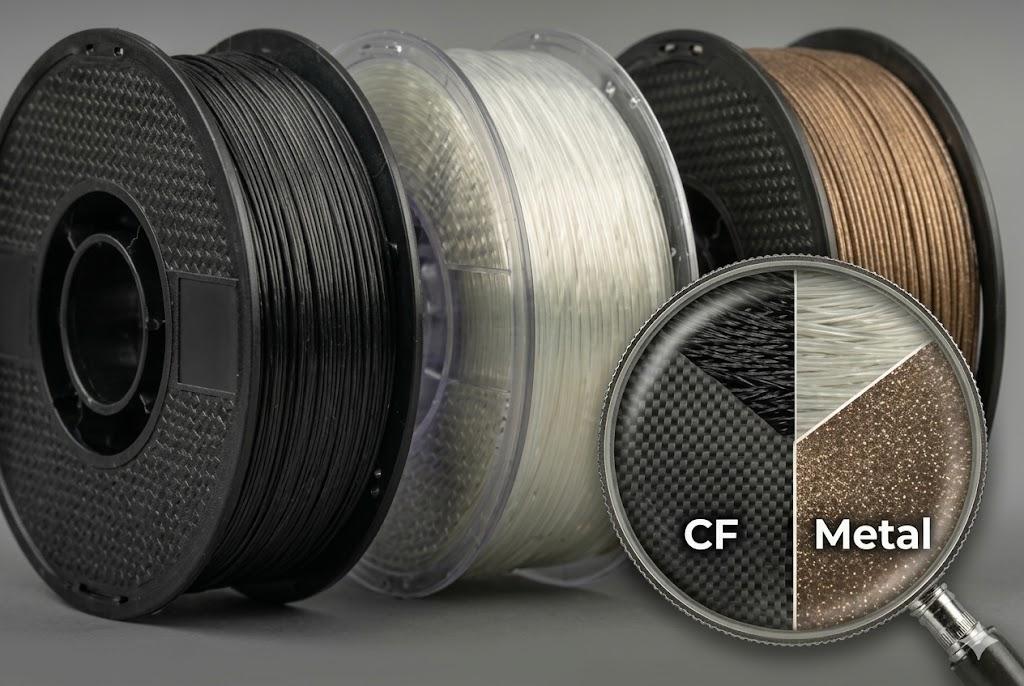 Composite Filaments – CF, GF and Metal-Filled image